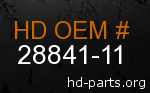 hd&nbsp28841-11 genuine part number