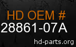 hd 28861-07A genuine part number