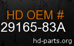 hd 29165-83A genuine part number