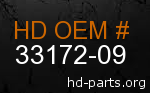 hd 33172-09 genuine part number