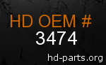 hd 3474 genuine part number
