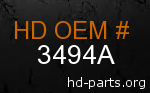 hd 3494A genuine part number