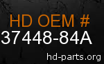 hd 37448-84A genuine part number