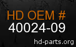 hd 40024-09 genuine part number