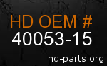 hd 40053-15 genuine part number