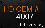 hd 4007 genuine part number