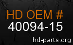 hd 40094-15 genuine part number