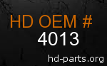 hd 4013 genuine part number