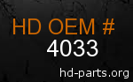 hd 4033 genuine part number