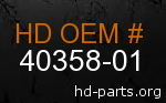 hd 40358-01 genuine part number
