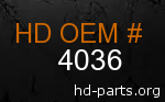 hd 4036 genuine part number