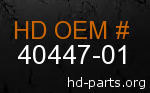 hd 40447-01 genuine part number
