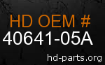 hd 40641-05A genuine part number