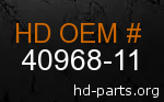 hd 40968-11 genuine part number