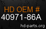 hd 40971-86A genuine part number