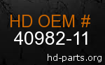 hd 40982-11 genuine part number