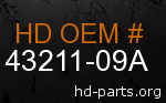 hd 43211-09A genuine part number