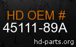 hd 45111-89A genuine part number