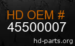 hd 45500007 genuine part number