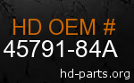 hd 45791-84A genuine part number