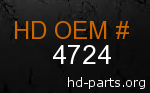 hd 4724 genuine part number