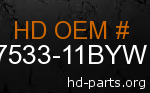 hd 47533-11BYW genuine part number