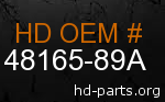 hd 48165-89A genuine part number
