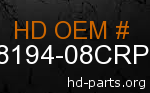 hd 48194-08CRP genuine part number