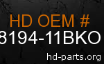hd 48194-11BKO genuine part number