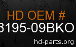 hd 48195-09BKO genuine part number
