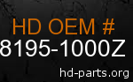 hd 48195-1000Z genuine part number