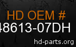 hd 48613-07DH genuine part number