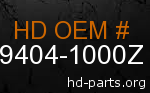 hd 49404-1000Z genuine part number
