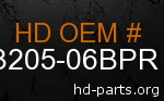hd 53205-06BPR genuine part number