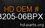 hd 53205-06BPX genuine part number