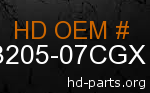 hd 53205-07CGX genuine part number