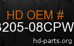 hd 53205-08CPW genuine part number