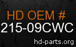 hd 53215-09CWC genuine part number