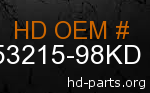 hd 53215-98KD genuine part number