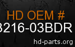 hd 53216-03BDR genuine part number