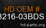 hd 53216-03BDS genuine part number