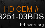 hd 53251-03BDS genuine part number