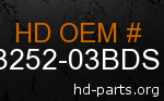 hd 53252-03BDS genuine part number