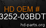 hd 53252-03BDT genuine part number