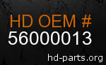 hd 56000013 genuine part number