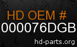 hd 57000076DGB genuine part number