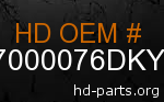 hd 57000076DKY genuine part number