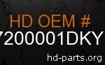 hd 57200001DKY genuine part number