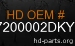 hd 57200002DKY genuine part number