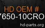 hd 57650-10CRO genuine part number